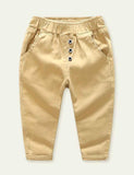 Cotton Solid Color Casual Pants - Mini Taylor