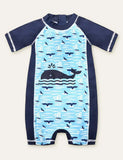 Crab Whale Printed Swimsuit - Mini Taylor