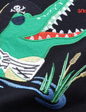 Crocodile-embroidered Crewneck T-shirt - Mini Taylor