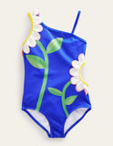 Cut-Out Flower Swimsuit