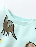 Cute Dinosaur Printed Sweater Set - Mini Taylor