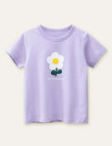 Camiseta con estampado de flores lindas