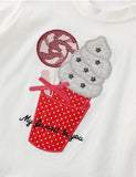 Cute Ice-Cream Appliqué T-shirt - Mini Taylor