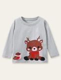 Deer Printed Long-Sleeved T-shirt - Mini Taylor