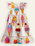 Ice Creams Printed Lace Dress