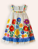 Flowers Printed Sleeveless Dress - Mini berni