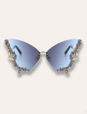 Diamond Butterfly Rimless Sunglasses - Mini Taylor