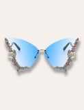 Diamond Butterfly Rimless Sunglasses - Mini Taylor