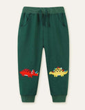 Pantalones deportivos con aplique de dinosaurio