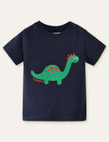 T-shirt à appliqué dinosaure