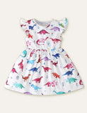 Dinosaur Butterfly Printed Dress