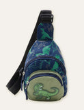 Dinosaur Cartoon Printed Crossbody Bag - Mini Taylor