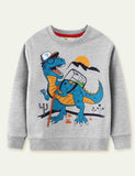 Dinosaur Floral Print Long Sleeve Sweatshirt - Mini Taylor