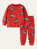 Pyjama-Set mit Dinosaurier-Aufdruck