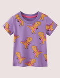 T-Shirt mit Dinosaurier-Volldruck
