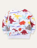 Dinosaur Printed Long Sleeve Sweatshirt - Mini Taylor