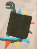 Dinosaur Printed Pocket T-shirt - Mini Taylor