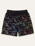 Shorts con estampado de dinosaurios