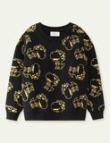 Dinosaur Printed Sweater