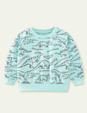 Maglione stampato con dinosauro