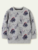 Sweter z nadrukiem dinozaura