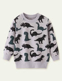 Sudadera con estampado de dinosaurios