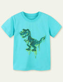 T-shirt con stampa dinosauro