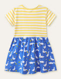 Duck Appliqué Striped Dress - Mini Taylor