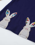 Easter Bunny Appliqué Long Sleeve Dress - Mini Taylor