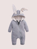 Easter Long Ear Bunny Hoodie Romper - Mini Taylor