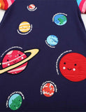 Educational Appliqué Planet Dress - Mini Taylor