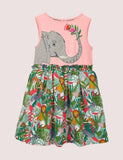 Kleid mit Elefantenapplikation