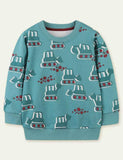 Excavator Printed Sweatshirt - Mini Taylor