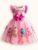 Easter Egg Applique Tulle Dress