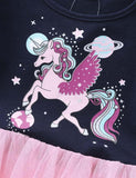 Fantasy Unicorn Printed Mesh Party Dress - Mini Taylor