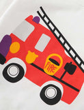 Fire Truck Printed Sweatshirt - Mini Taylor