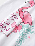 Flamingo Printed Fly Sleeve T-shirt - Mini Taylor