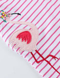 Flamingo Striped Appliqué Dress - Mini Taylor