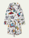 Flannel Cartoon Printed Nightgown - Mini Taylor