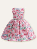 Floral Bow Party Dress