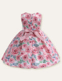 Floral Bow Party Dress - Mini Taylor