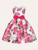 Floral Bow Party Dress - Mini Taylor