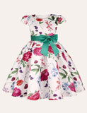 Floral Bow Party Dress - Mini Taylor