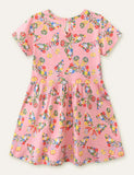 Floral Butterfly Printed Dress - Mini Taylor