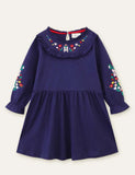 Floral Embroidered Long Sleeve Dress - Mini Taylor