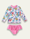 Floral Long-sleeved Swimsuit - Mini Taylor