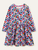 Floral Printed Long Sleeve Dress - Mini Taylor