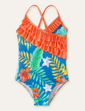 Floral Printed One-Piece Swimsuit - Mini Taylor