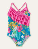 Floral Printed One-Piece Swimsuit - Mini Taylor