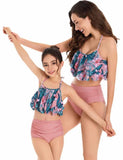 Floral Ruffle Family Matching Swim Suit - Mini Taylor